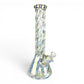Iridescent Twisted Glass Beaker 35cm - The Bong Baron