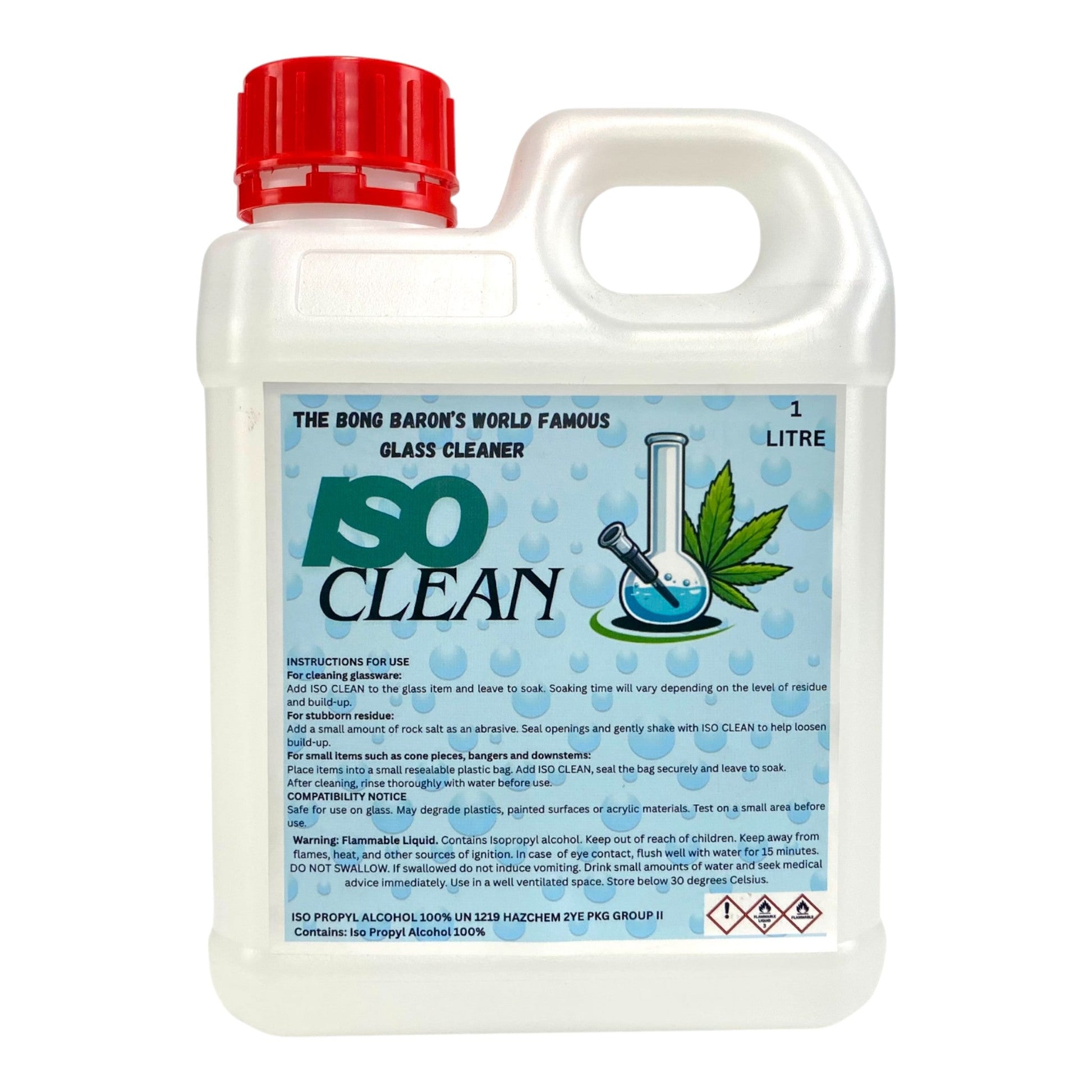 Iso - Clean Bong Cleaner 1 Litre - The Bong Baron