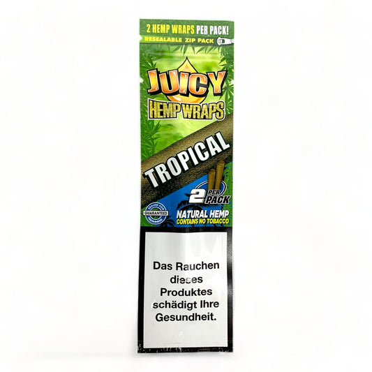Juicy Jay Hemp Wraps Tropical 2 pack - The Bong Baron