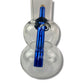 Just Smoke Double Bubble 20cm Bonza Bong - The Bong Baron