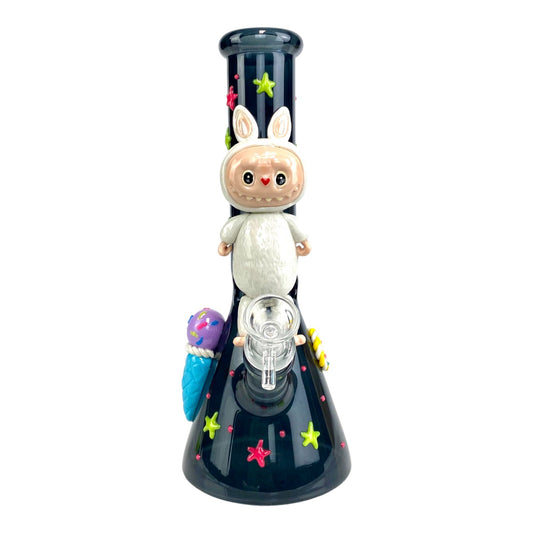 Labubu 3D Beaker 25cm Black - The Bong Baron