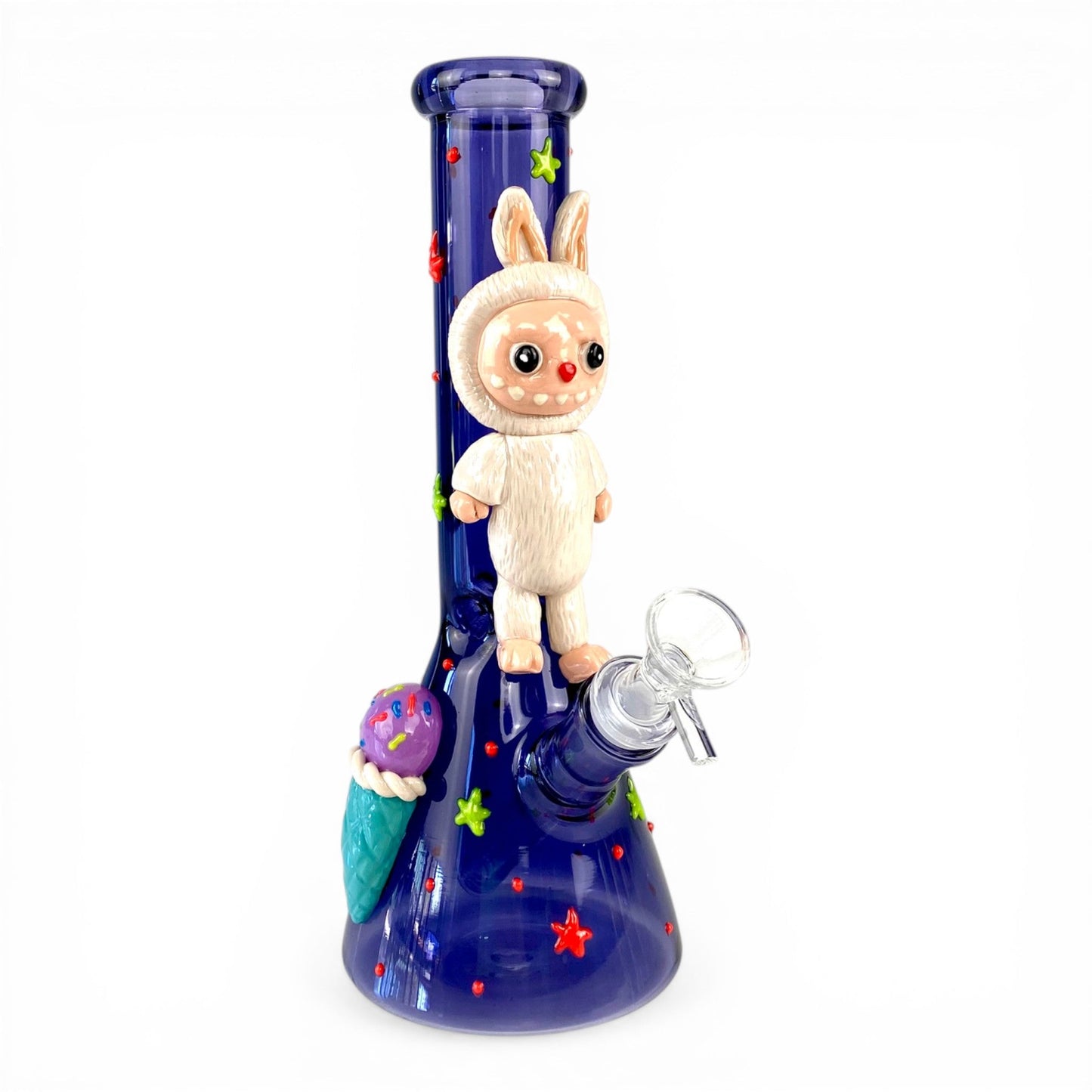 Labubu 3D Beaker Bong 25cm Blue - The Bong Baron