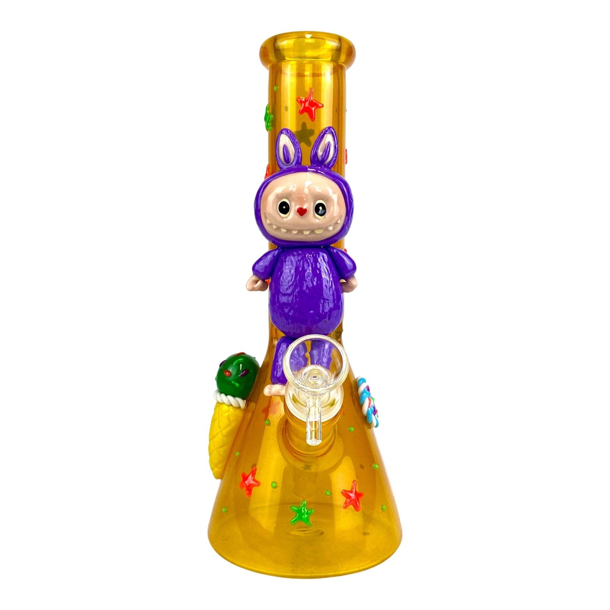 Labubu 3D Beaker Bong 25cm Yellow - The Bong Baron
