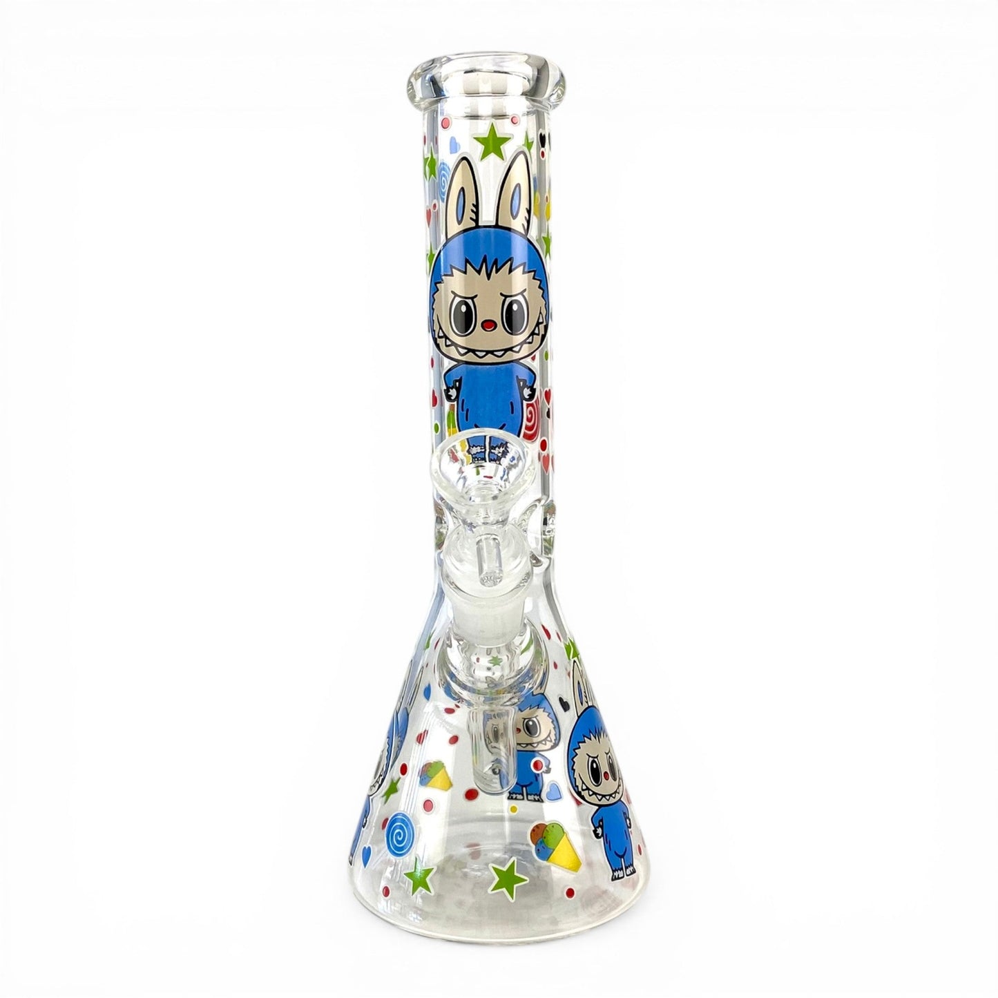 Labubu Glass Beaker Bong 25cm - The Bong Baron