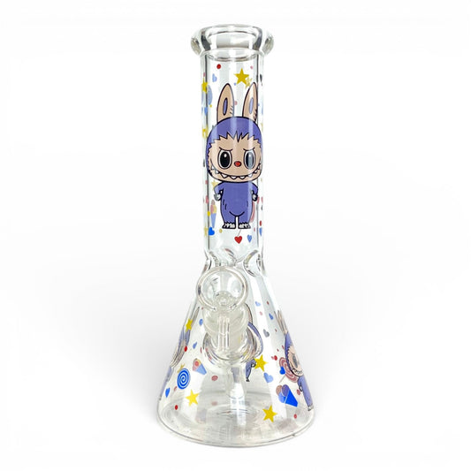 Labubu Glass Beaker Bong 25cm - The Bong Baron