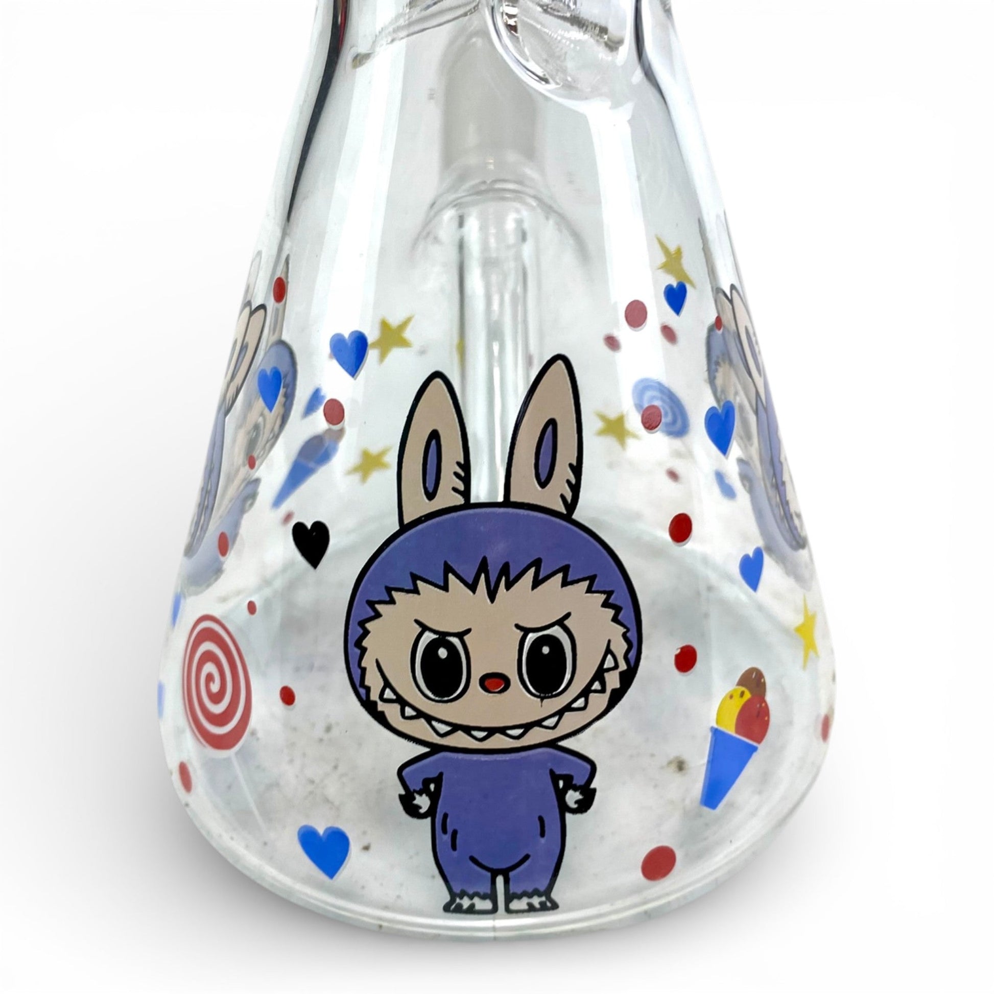Labubu Glass Beaker Bong 25cm - The Bong Baron