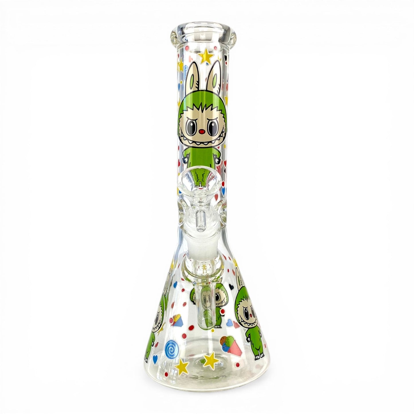 Labubu Glass Beaker Bong 25cm - The Bong Baron