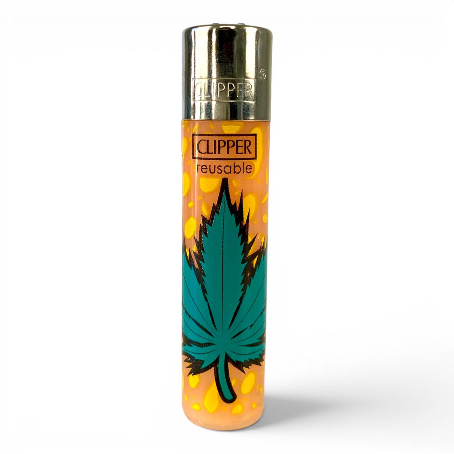 Large Clipper Cannabis Leaf Lighter - The Bong Baron
