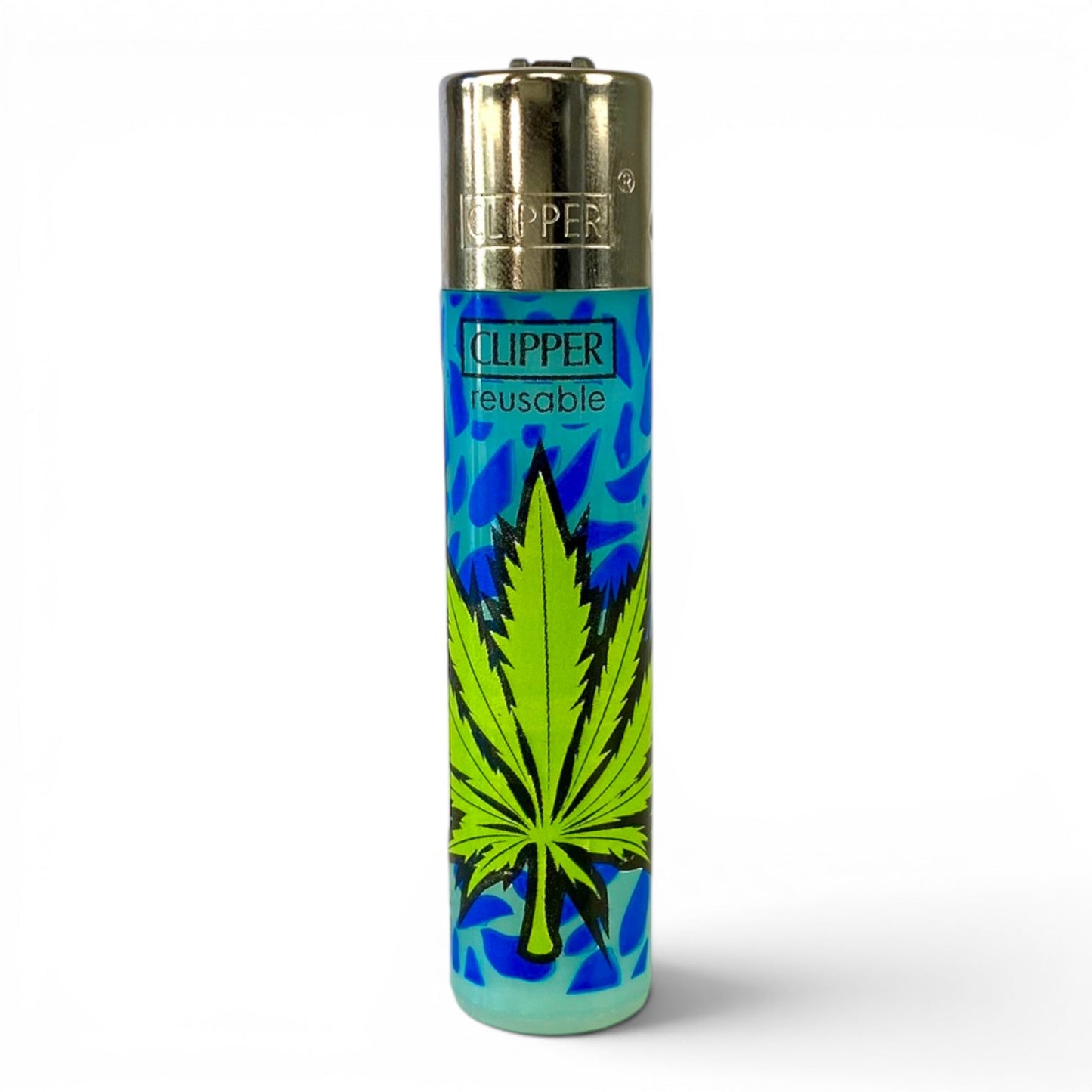Large Clipper Cannabis Leaf Lighter - The Bong Baron