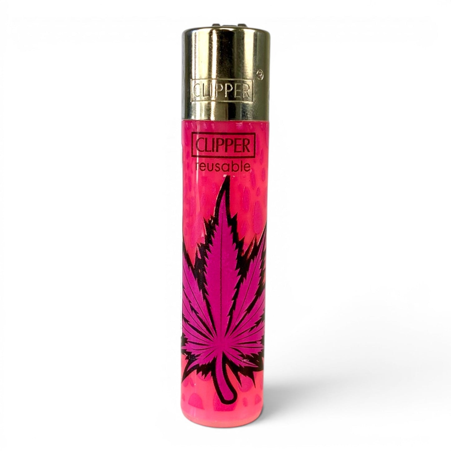 Large Clipper Cannabis Leaf Lighter - The Bong Baron