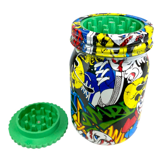 Large Urban Stash Jar and Grinder - The Bong Baron