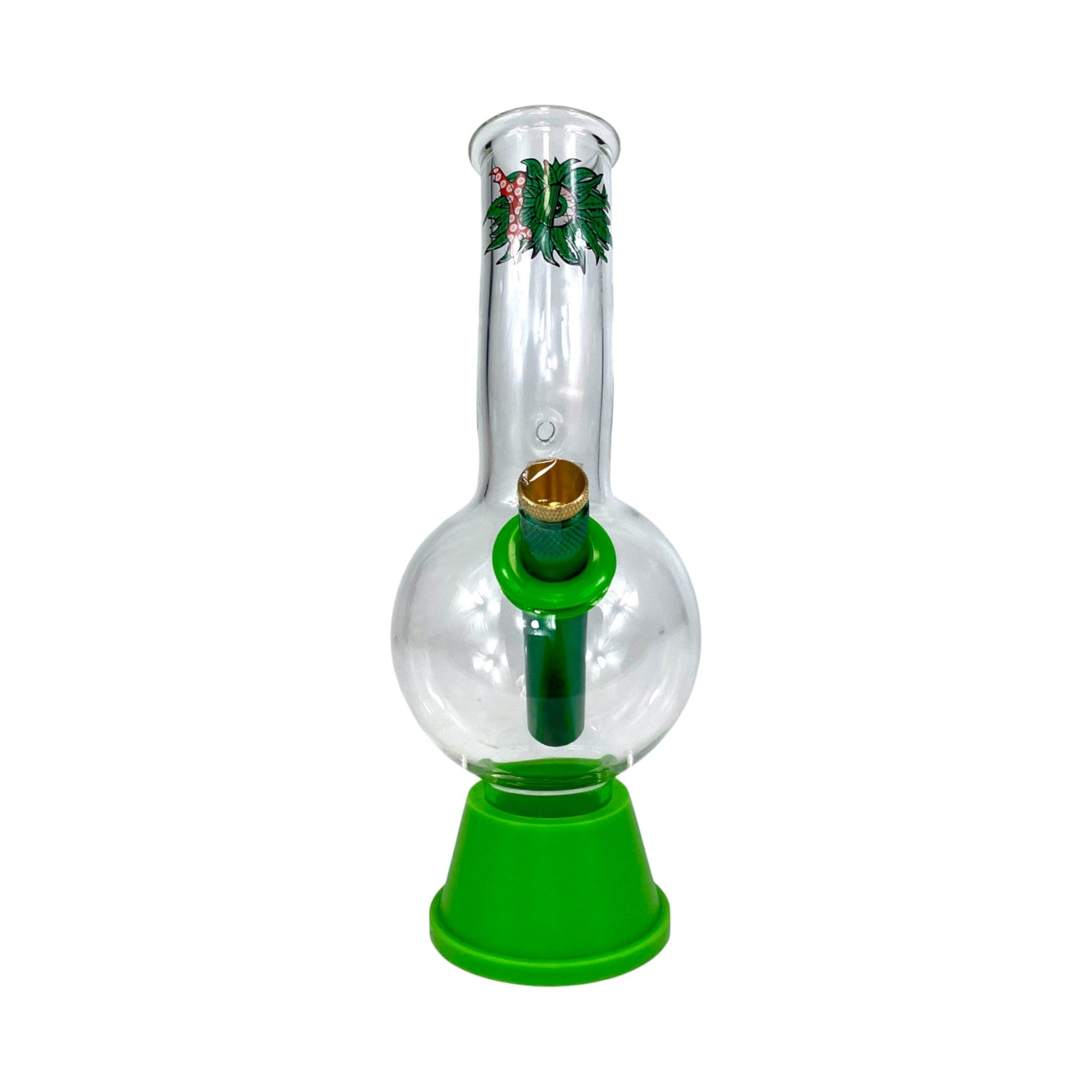 Lazy Eye Bonza Bong 20cm Green - The Bong Baron