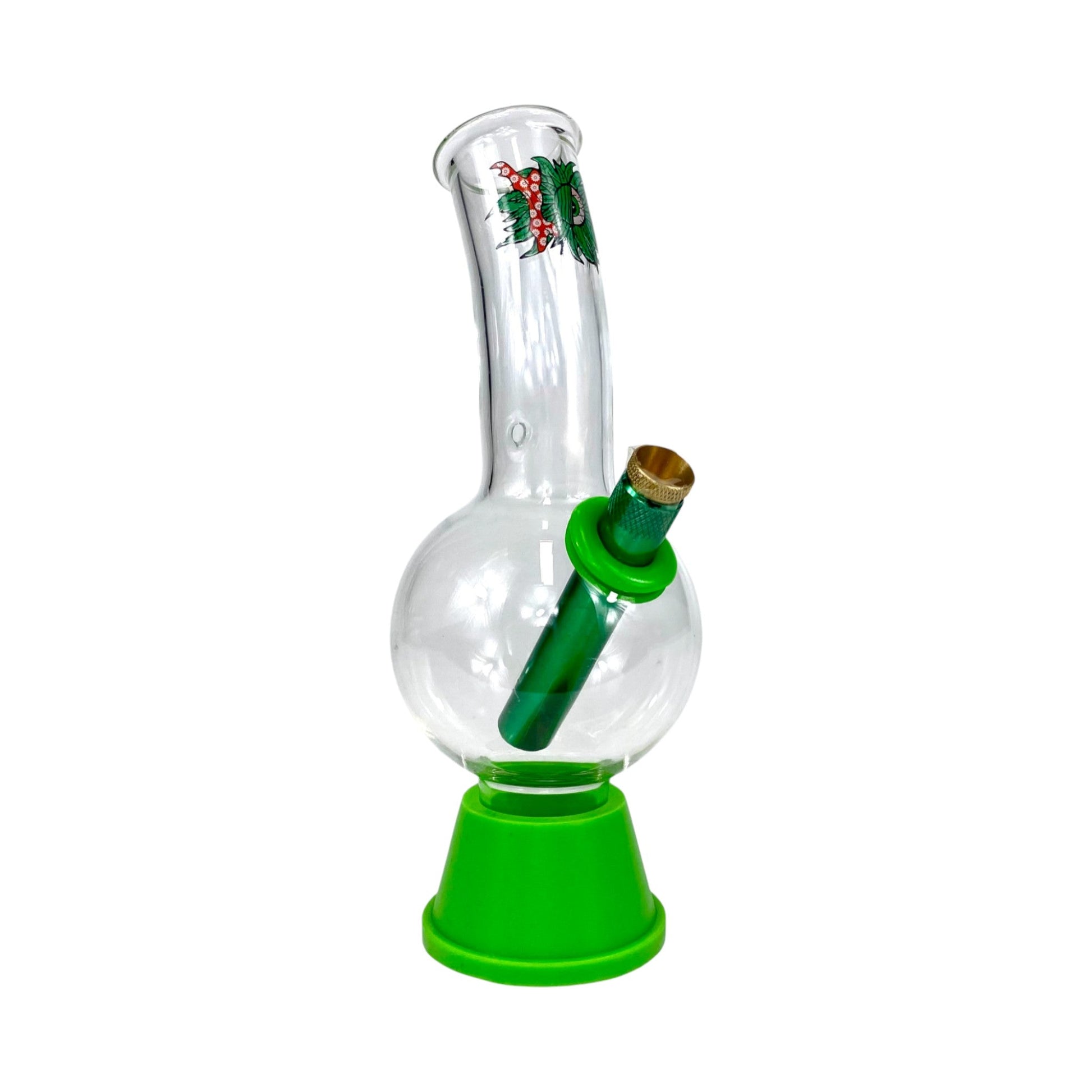 Lazy Eye Bonza Bong 20cm Green - The Bong Baron