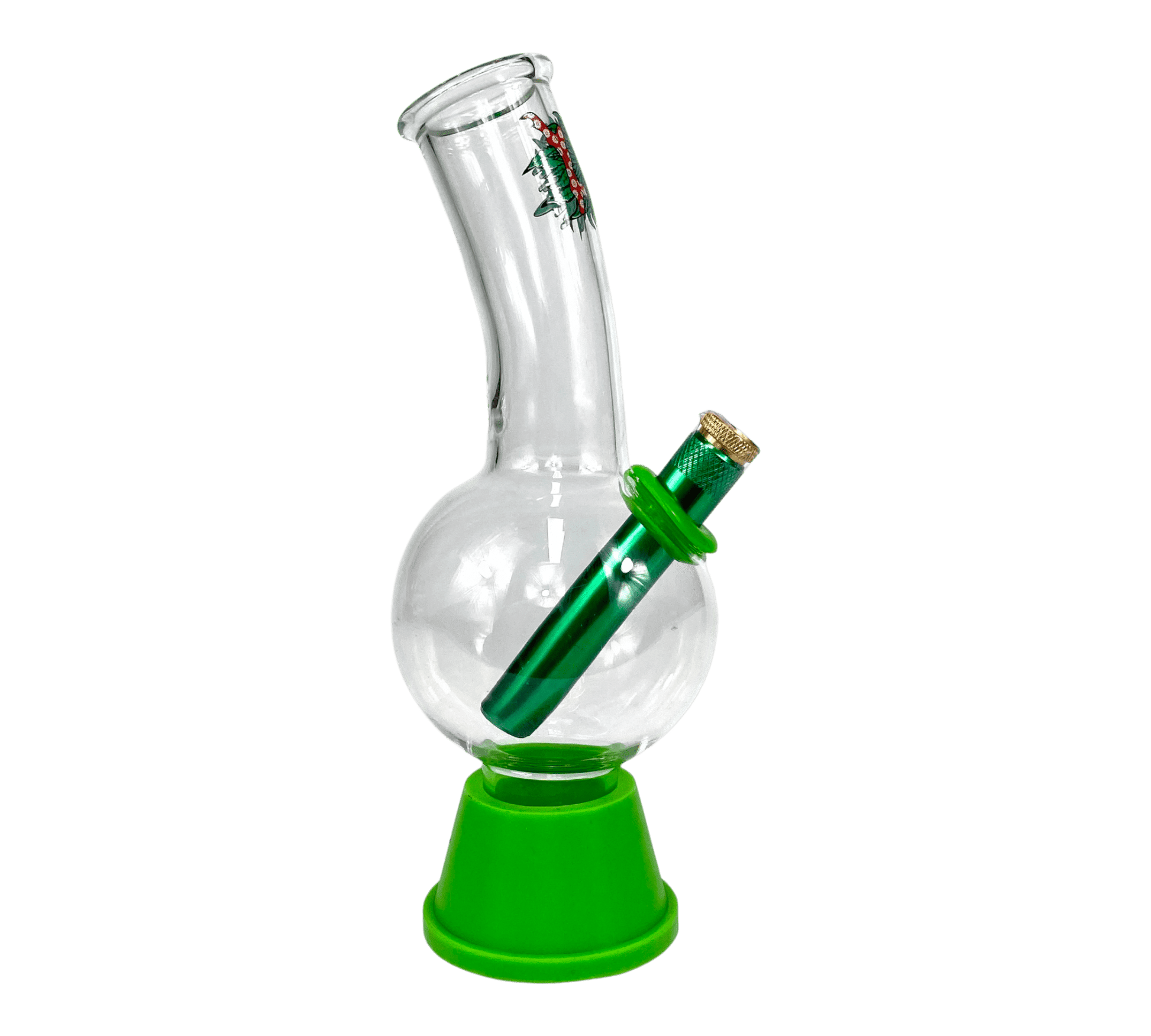 Lazy Eye Bonza Bong 20cm Green - The Bong Baron