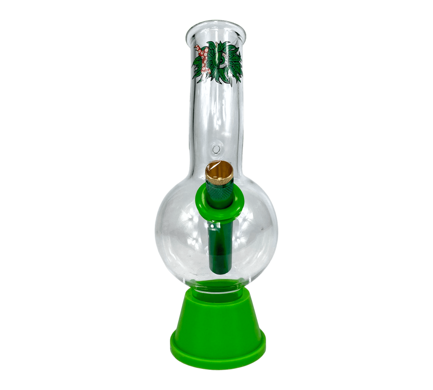 Lazy Eye Bonza Bong 20cm Green - The Bong Baron