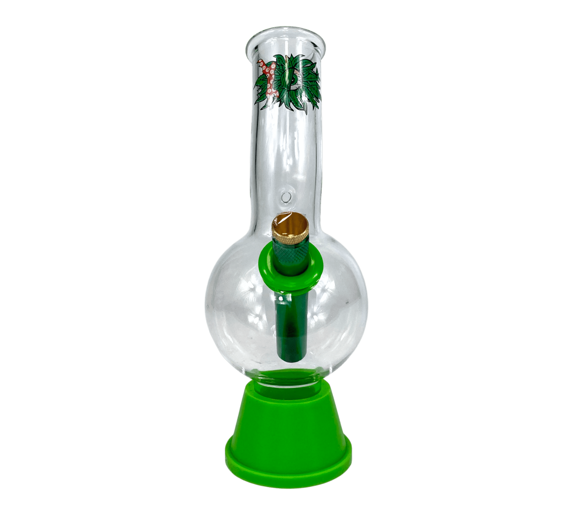 Lazy Eye Bonza Bong 20cm Green - The Bong Baron