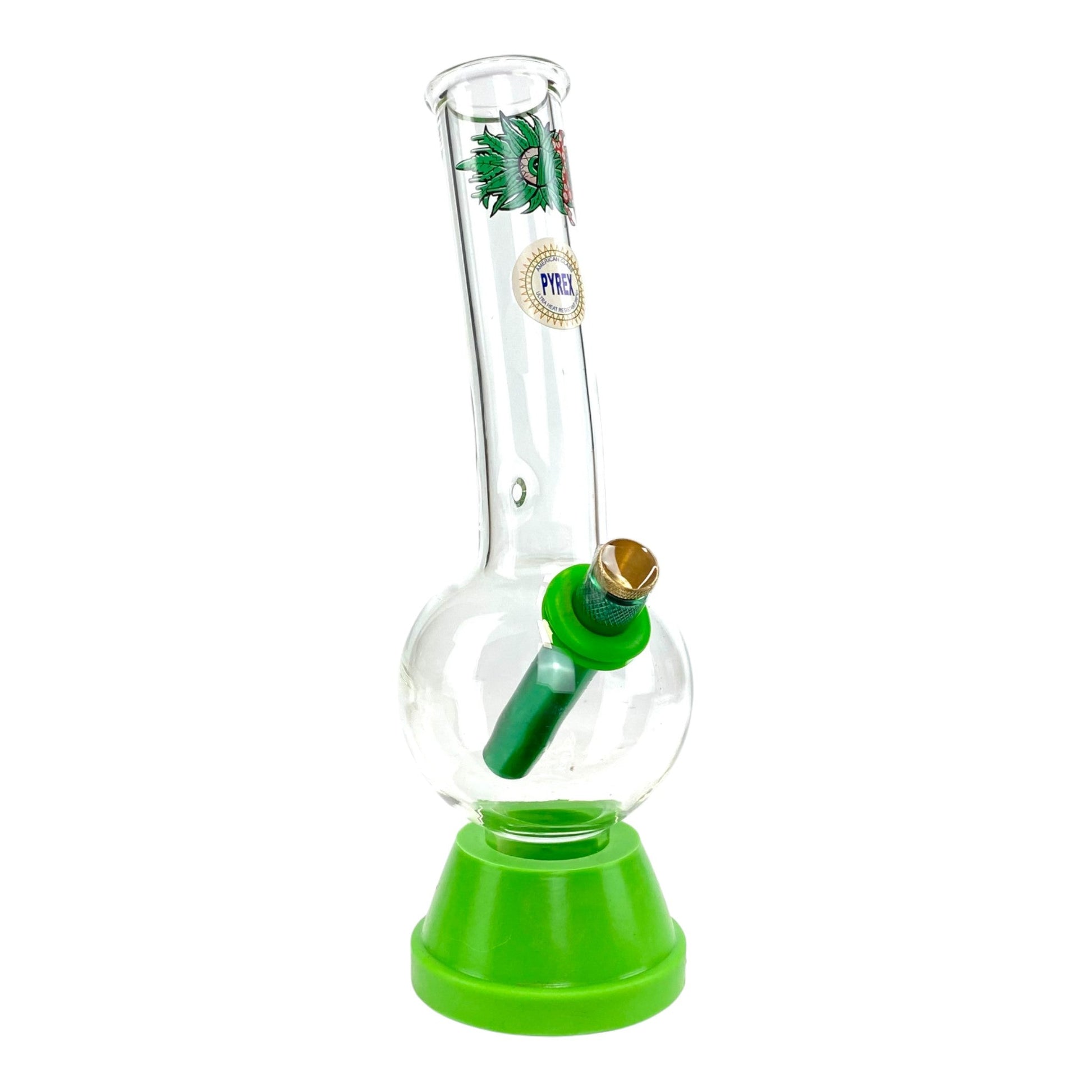 Lazy Eye Bubble Bong 25cm Green - The Bong Baron