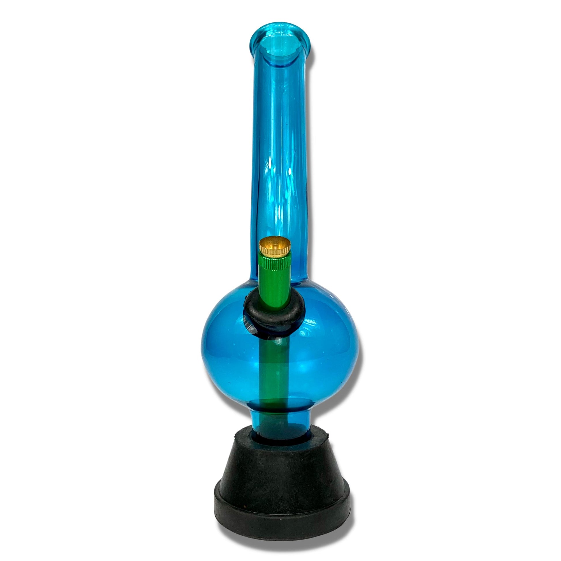 Light Blue Glass Bonza Bong 29cm - The Bong Baron