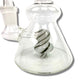 Lollipop Perc Dab Rig and Bong Black and White 16cm - The Bong Baron