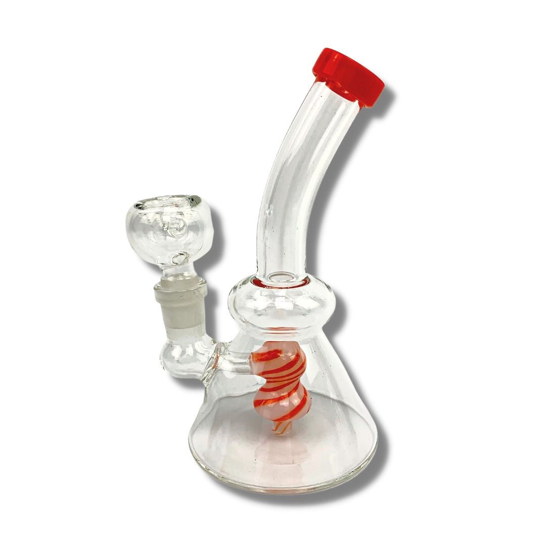 Lollipop Perc Dab Rig and Bong Candy Swirl 16cm - The Bong Baron