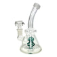 Lollipop Perc Dab Rig and Bong Green and White 16cm - The Bong Baron