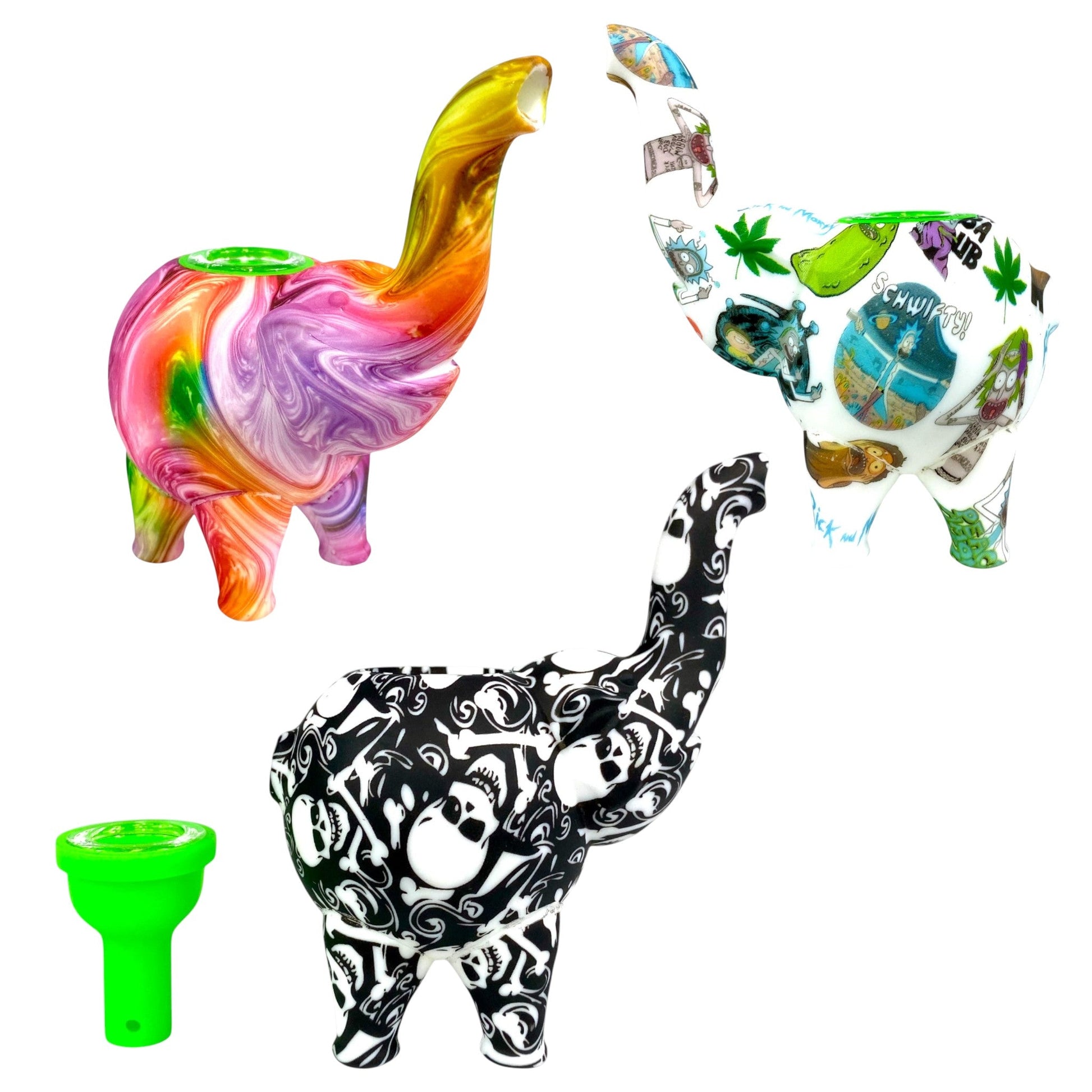 Lucky Elephant Silicone Bong 13cm - The Bong Baron