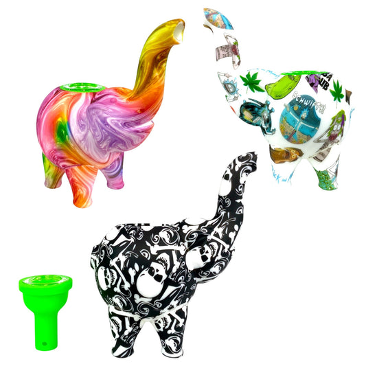 Lucky Elephant Silicone Bong 13cm - The Bong Baron