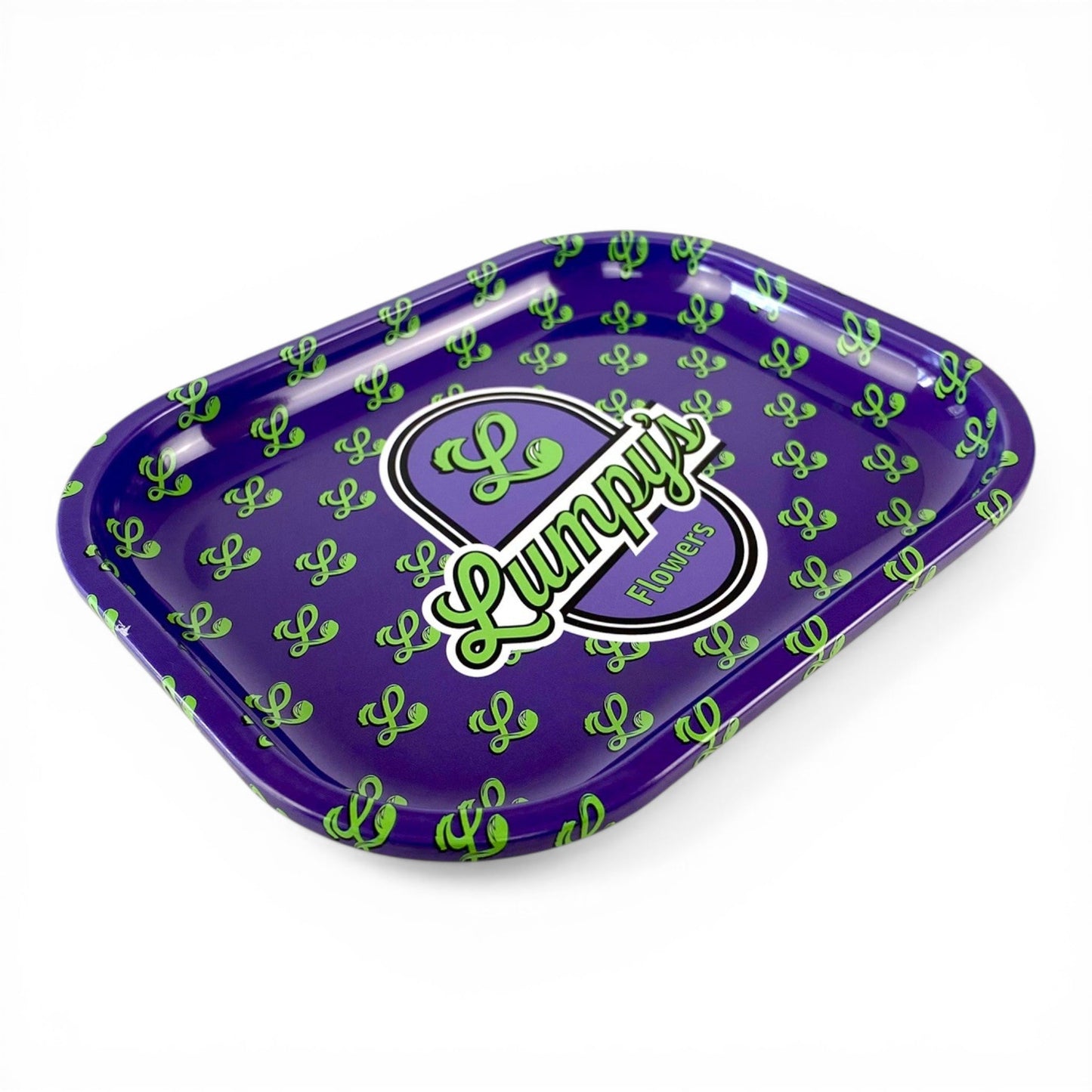 Lumpy Flowers Rolling Tray 18 x 14cm - The Bong Baron