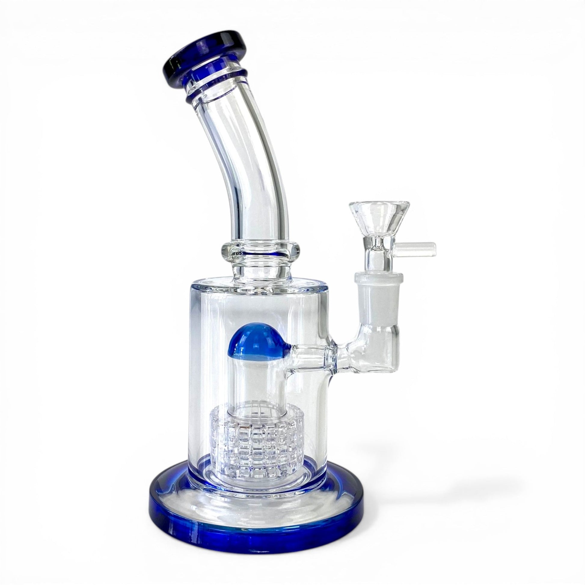 Matrix Perc Bong 20cm Blue - The Bong Baron