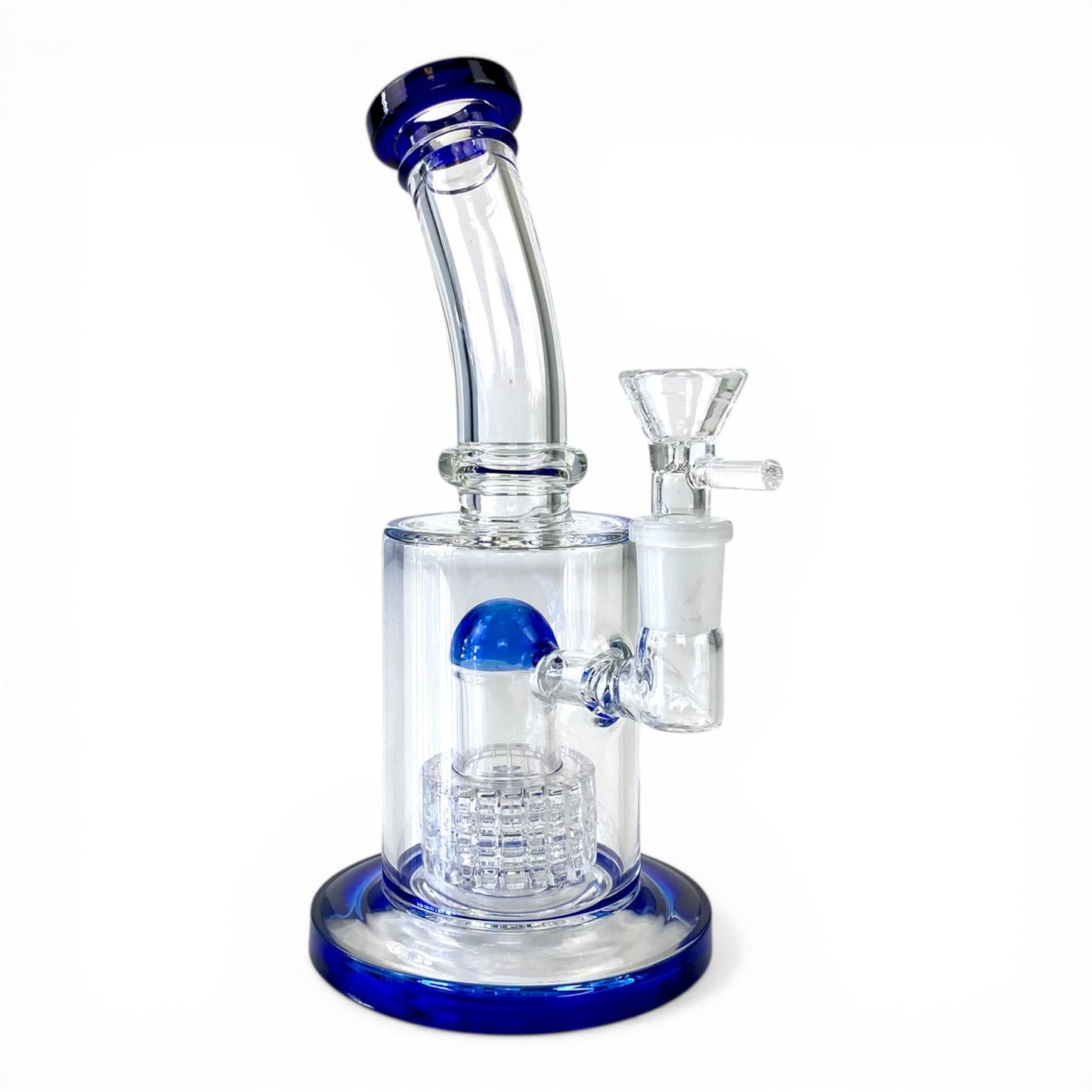 Matrix Perc Bong 20cm Blue - The Bong Baron