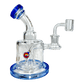 Matrix Perc Bong and Dab Rig – 18cm Blue - The Bong Baron
