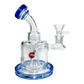 Matrix Perc Bong and Dab Rig – 18cm Blue - The Bong Baron