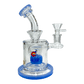 Matrix Perc Bong and Dab Rig – 18cm Milky Blue - The Bong Baron