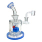 Matrix Perc Bong and Dab Rig – 18cm Milky Blue - The Bong Baron