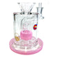 Matrix Perc Bong and Dab Rig – 18cm Pink - The Bong Baron