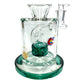 Matrix Perc Bong and Dab Rig – 18cm Teal - The Bong Baron