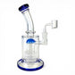 Matrix Perc Bong and Dab Rig 20cm Blue - The Bong Baron