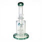 Matrix Perc Bong and Dab Rig 20cm Teal - The Bong Baron