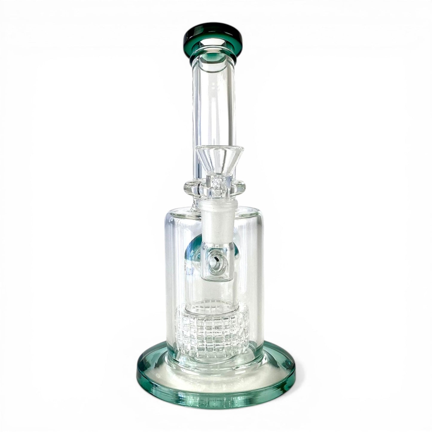 Matrix Perc Bong and Dab Rig 20cm Teal - The Bong Baron