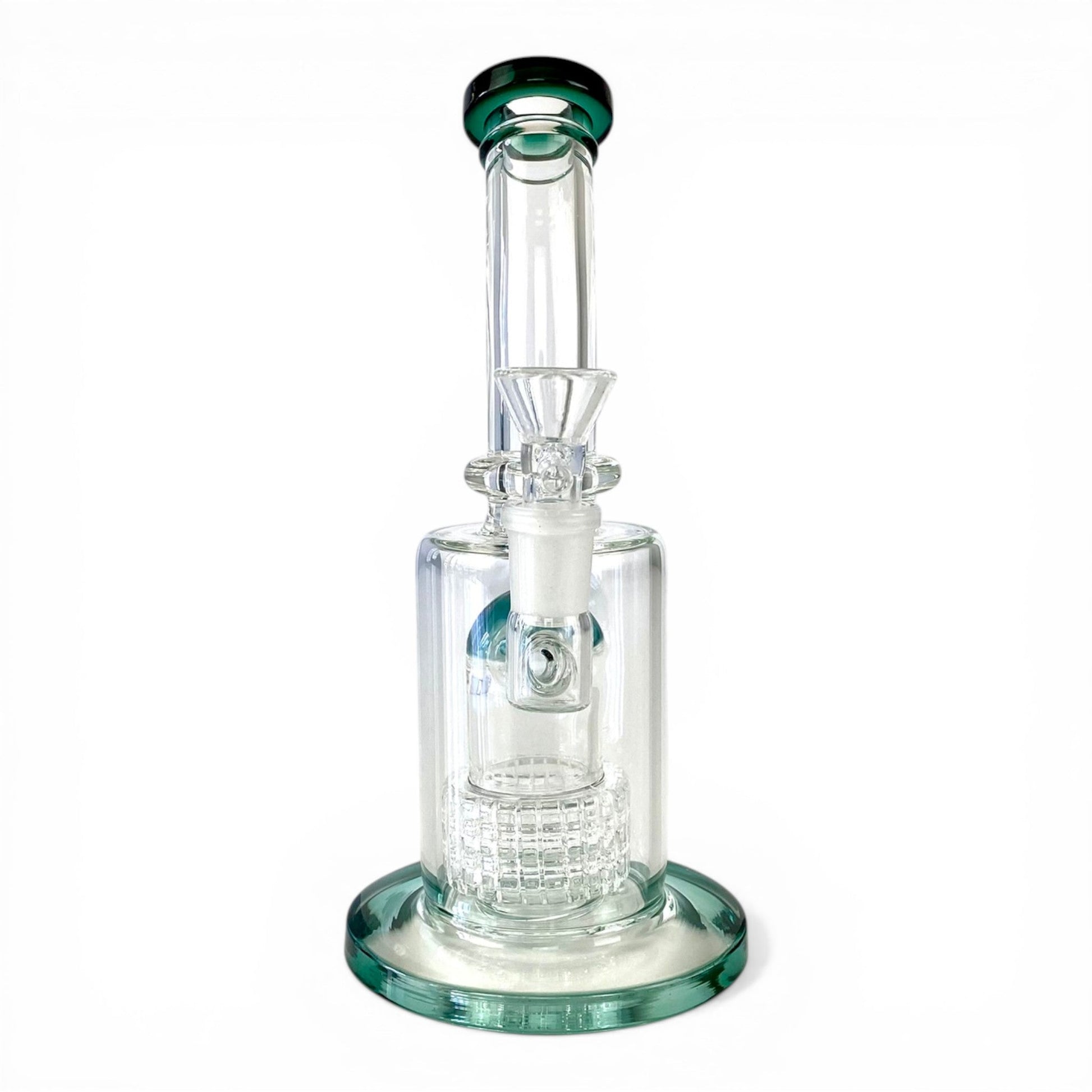 Matrix Perc Bong and Dab Rig 20cm Teal - The Bong Baron