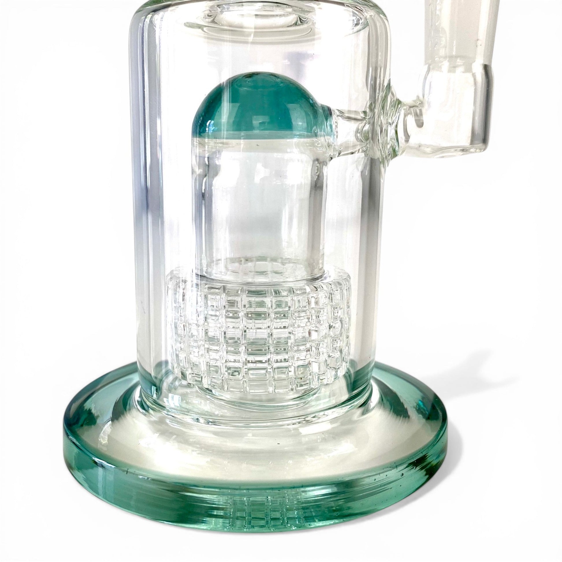 Matrix Perc Bong and Dab Rig 20cm Teal - The Bong Baron