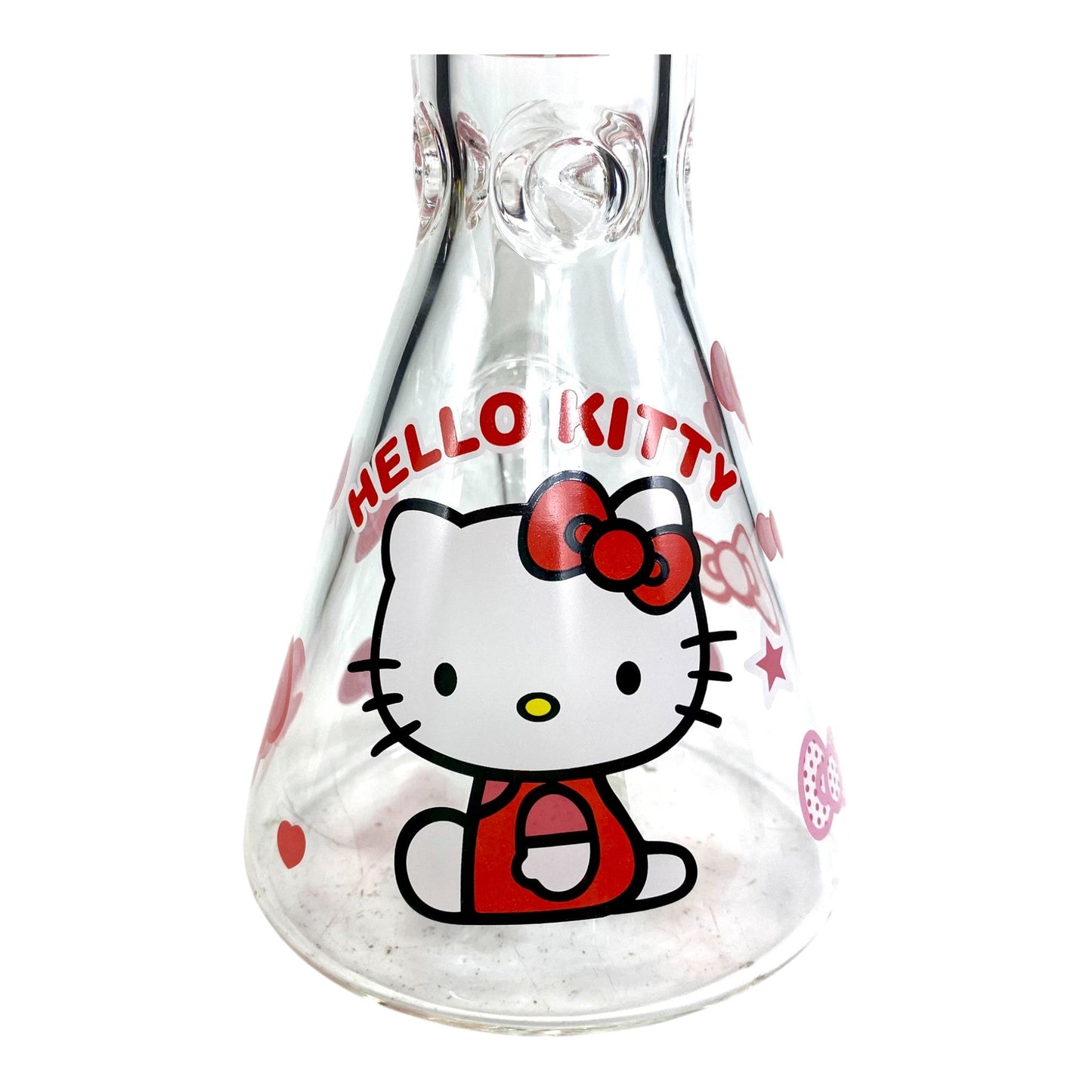 Mello Kitty Pink Bow's Beaker Bong 25cm - The Bong Baron
