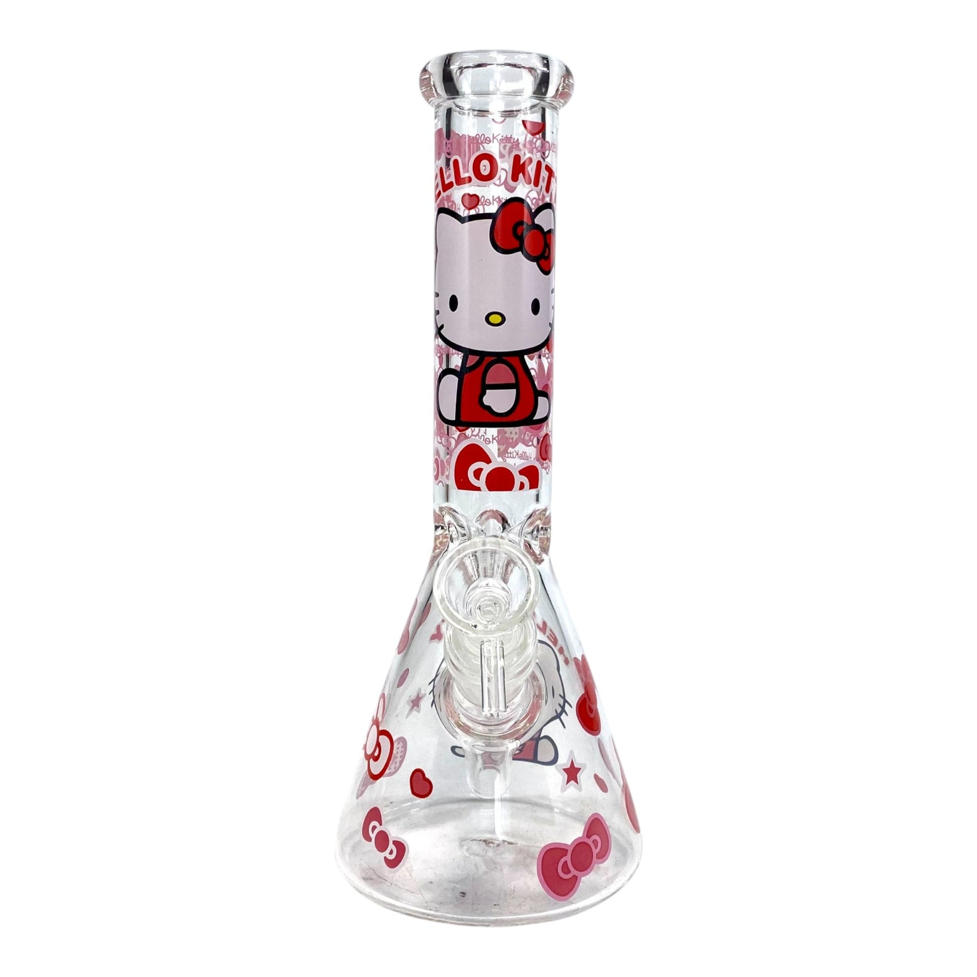 Mello Kitty Pink Bow's Beaker Bong 25cm - The Bong Baron