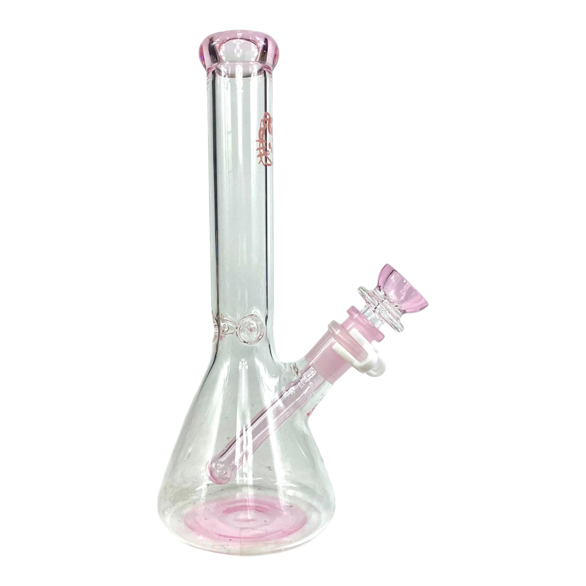 Mellow Kitty Beaker Bong 25cm Pink - The Bong Baron