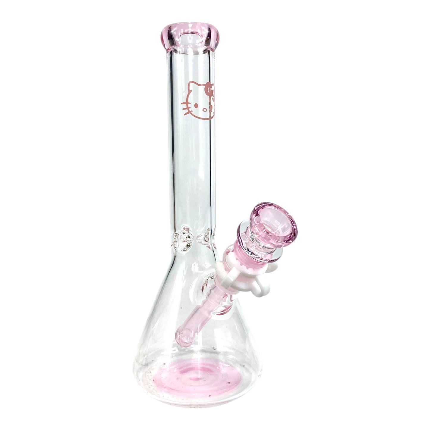 Mellow Kitty Beaker Bong 25cm Pink - The Bong Baron