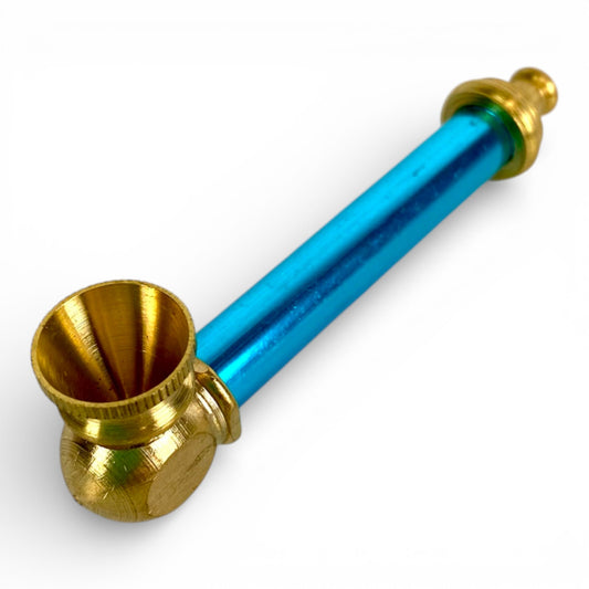 Metal Hash Pipe 8cm Assorted Colours - The Bong Baron
