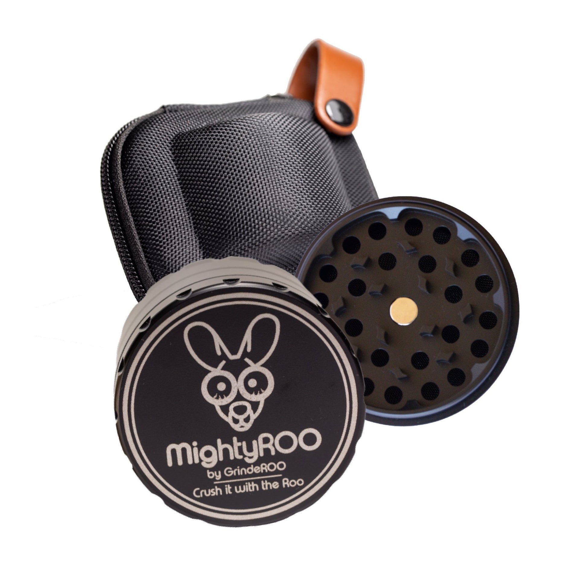 MightyROO Stainless Steel 4pc 63mm Grinder - The Bong Baron