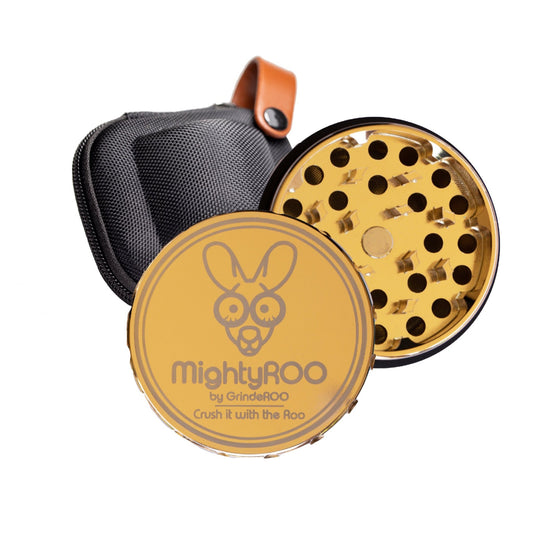 MightyROO Stainless Steel 4pc 63mm Grinder - The Bong Baron