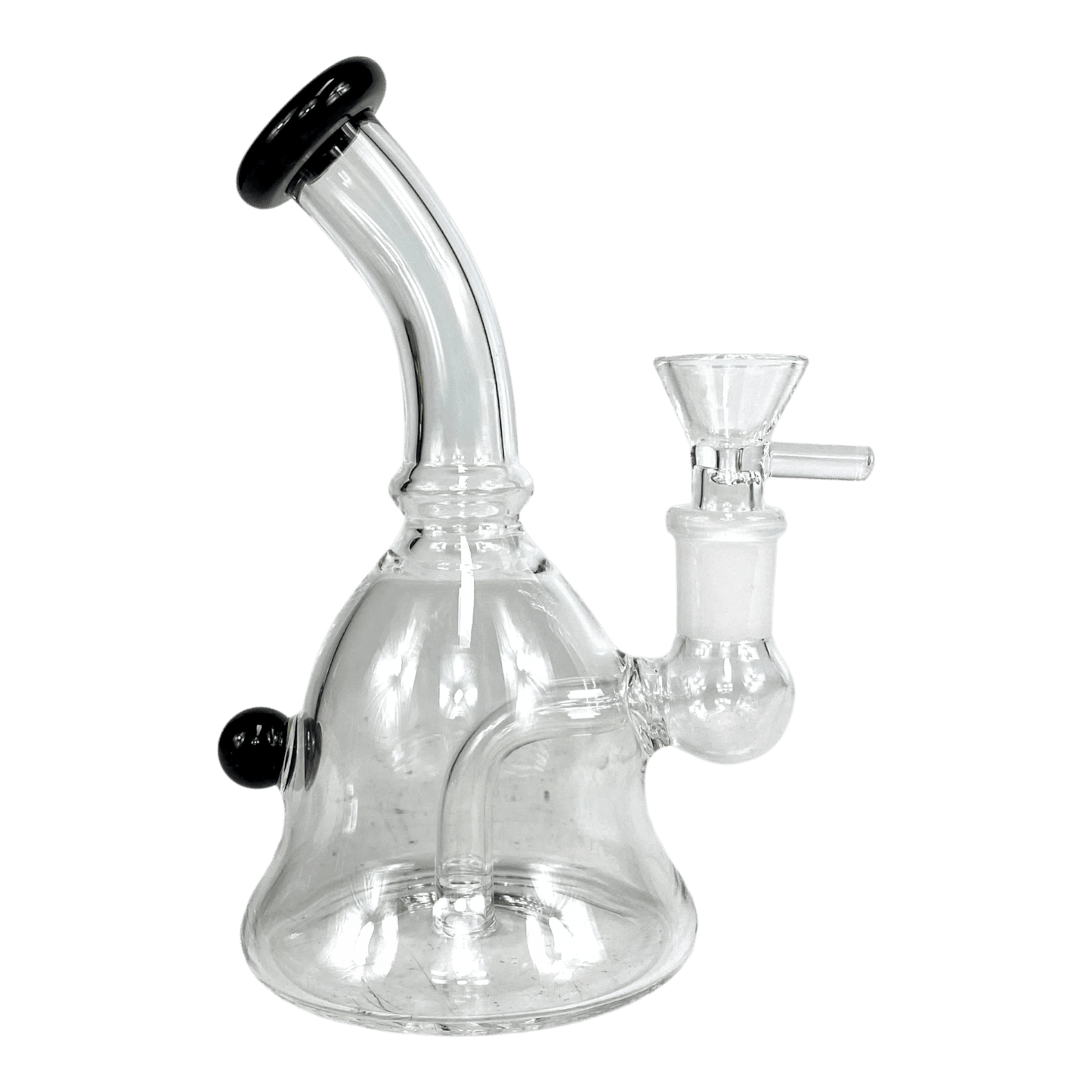 Mini Bell Bong and Dab Rig 15cm – Black - The Bong Baron