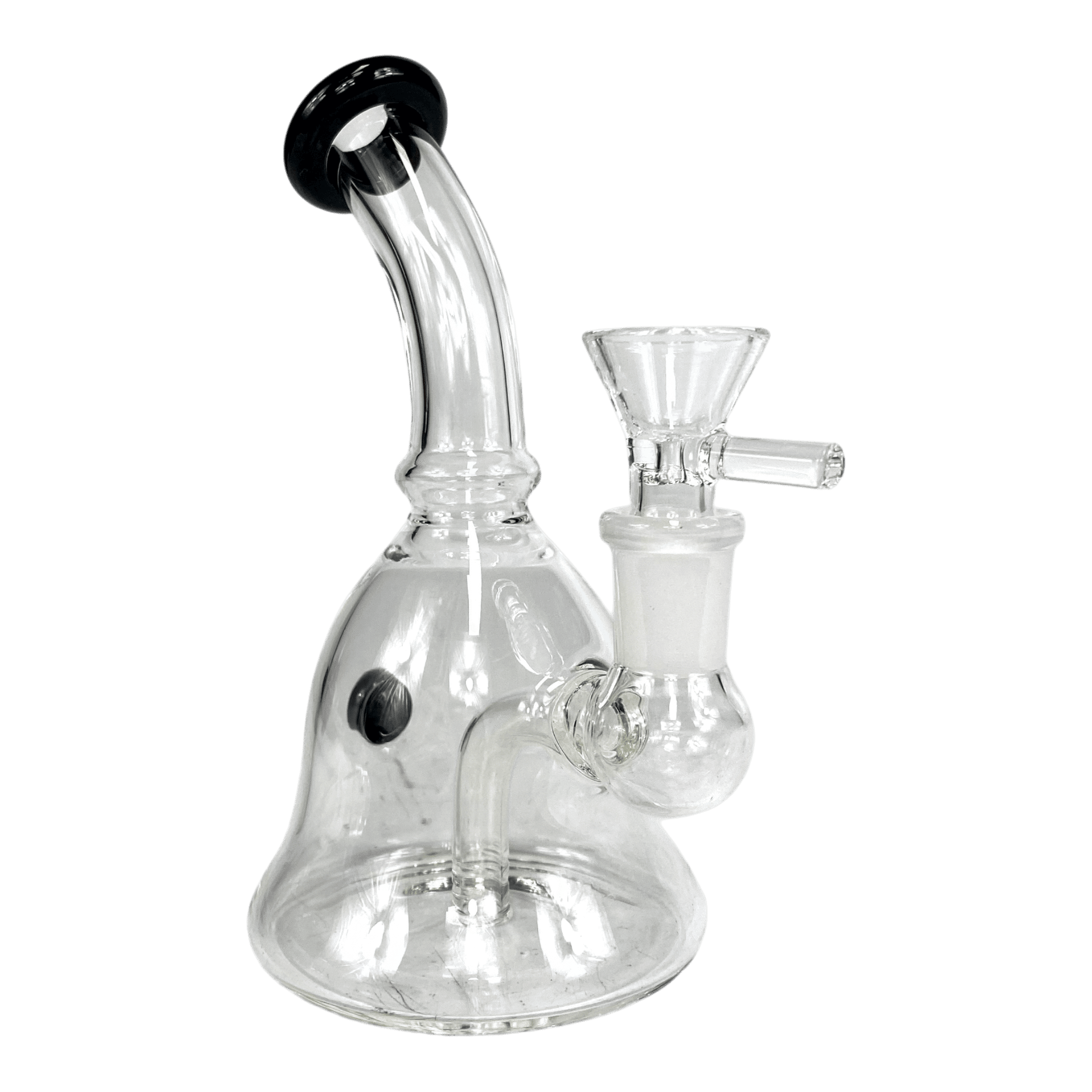Mini Bell Bong and Dab Rig 15cm – Black - The Bong Baron
